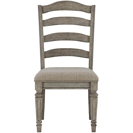 Traditional Dining Chair with Upholstered Cushion