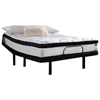 King 12" Hybrid Mattress and Adjustable Head Base