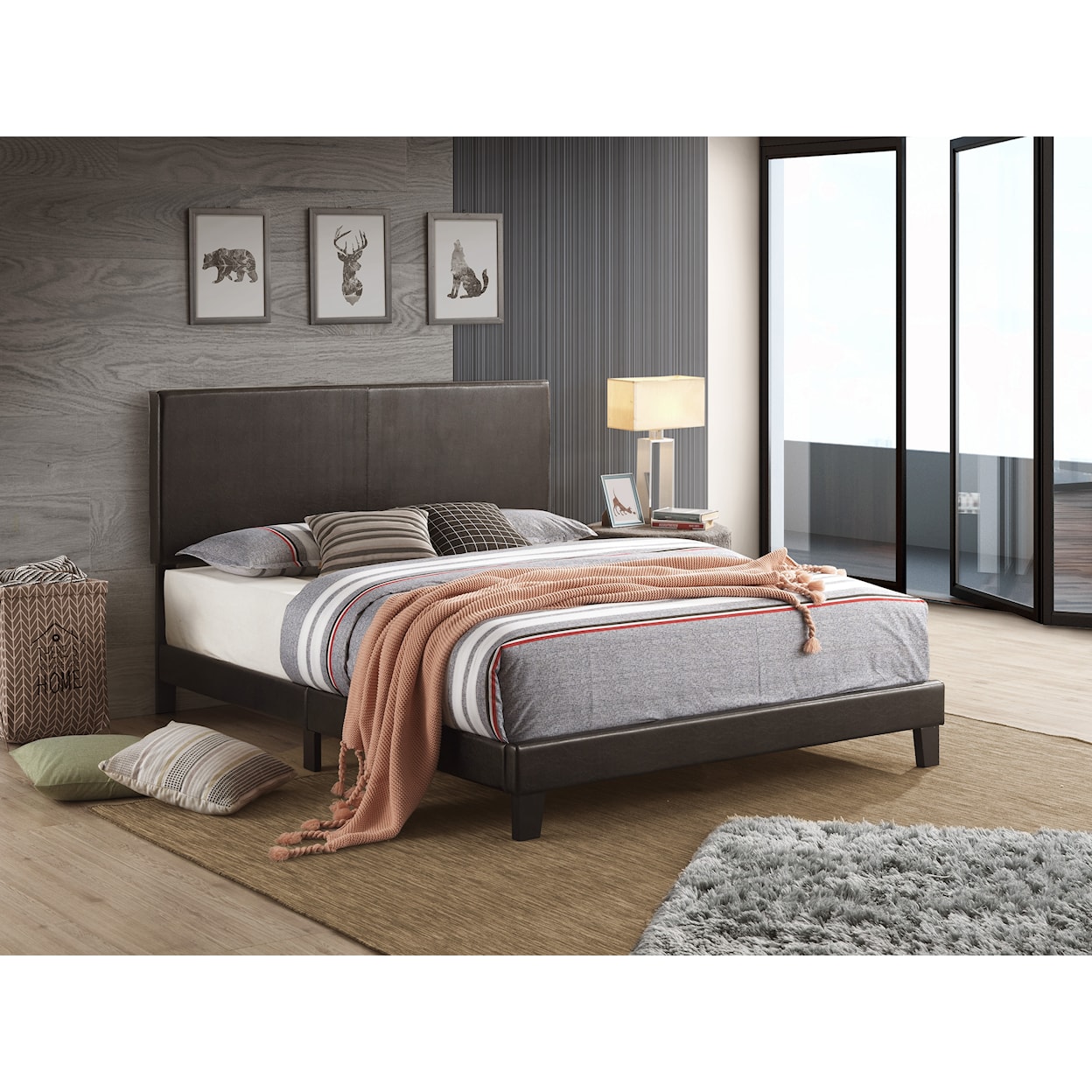 Crown Mark Yates Queen Platform Bed