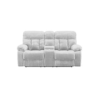Contemporary Console Loveseat with Power Footrest