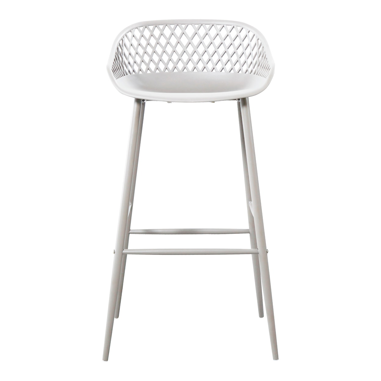 Moe's Home Collection Piazza Piazza Outdoor Barstool White-M2