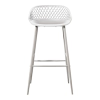 Piazza Outdoor Barstool White-M2