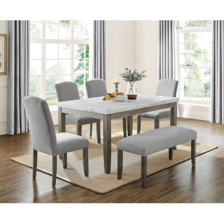 Table & Chair Set with Bench