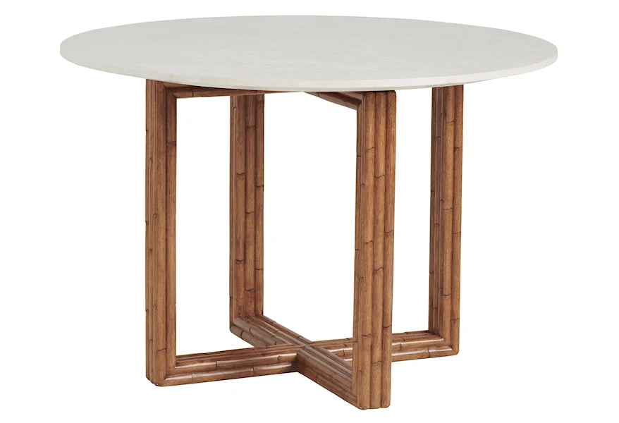 Palm Desert Arcadia Marble Top Breakfast Table by Tommy Bahama Home at Baer's Furniture
