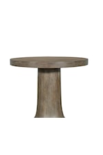 Magnussen Home Bosley Occasional Tables Mid-Century Modern Round Cocktail Table