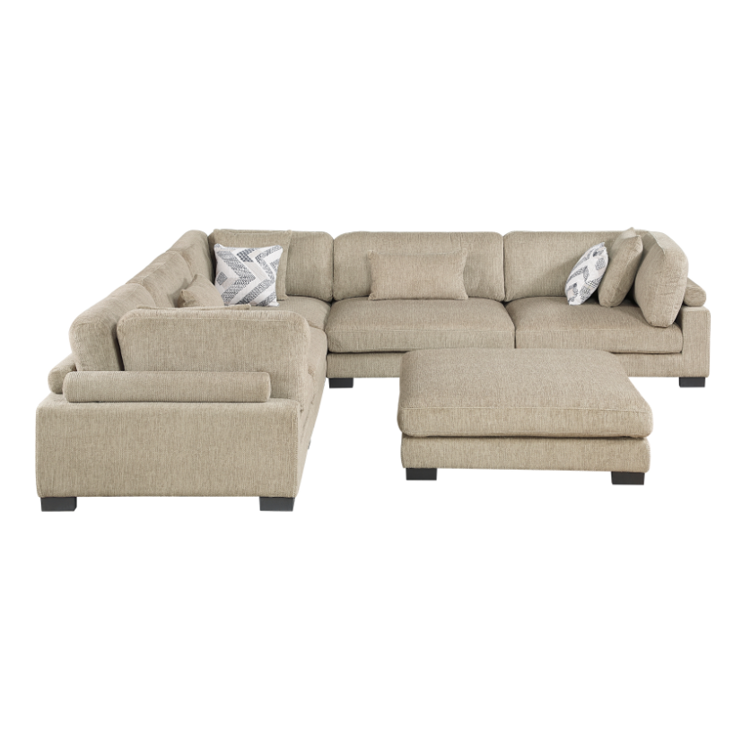 Homelegance Tinley 6-Piece Sectional Sofa with Ottoman