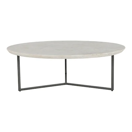 Contemporary Coffee Table with Marble Top