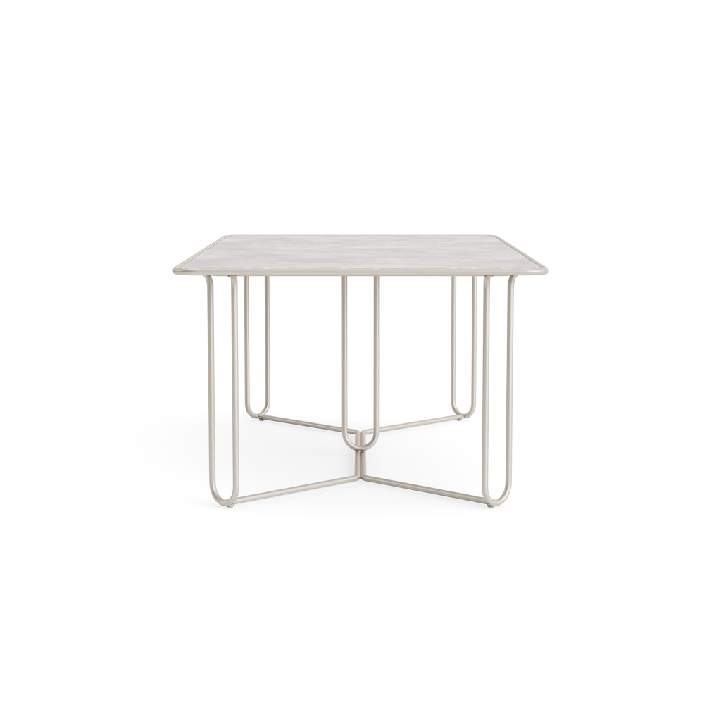 77" Aluminum Dining Table w/Ceramic Top