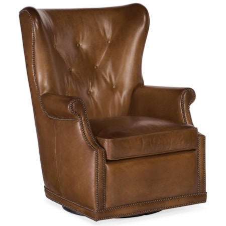 Wing Swivel Club Chair