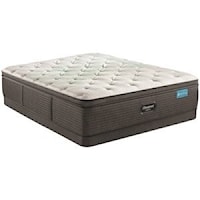 Full 15 1/2" Medium Pillow Top Mattress and 6" Low Profile Steel Foundation