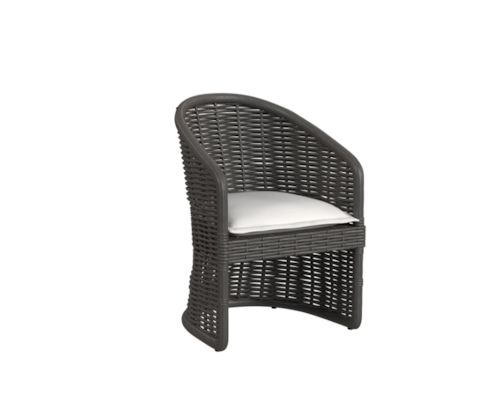 Tropical Outdoor Resin Wicker Dining Chair