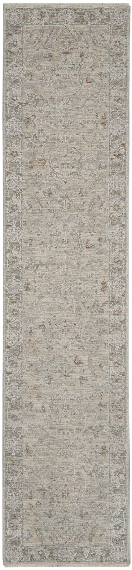 2'3" x 10'2" Lt Grey Runner Rug