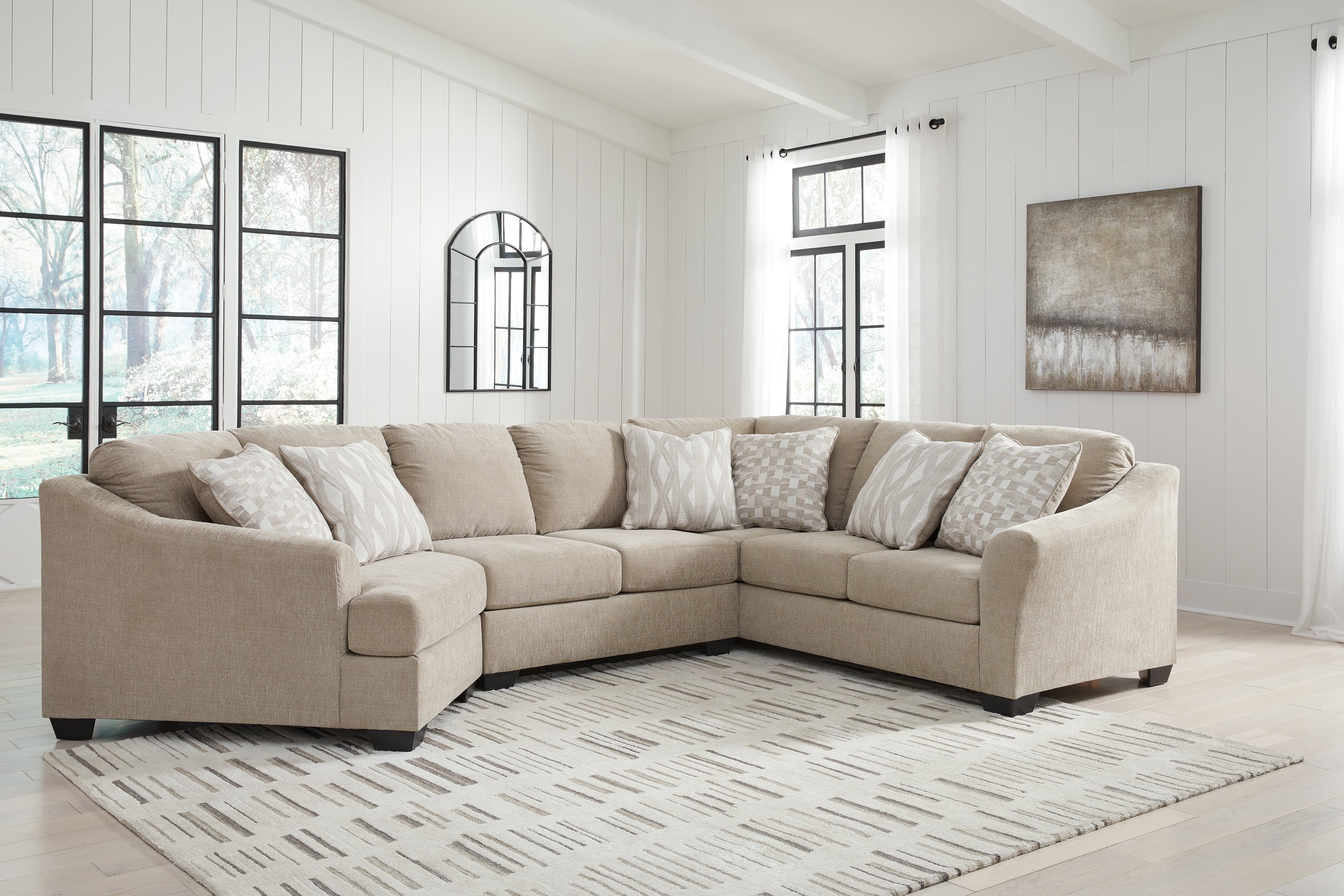 3-Piece Sectional With Cuddler