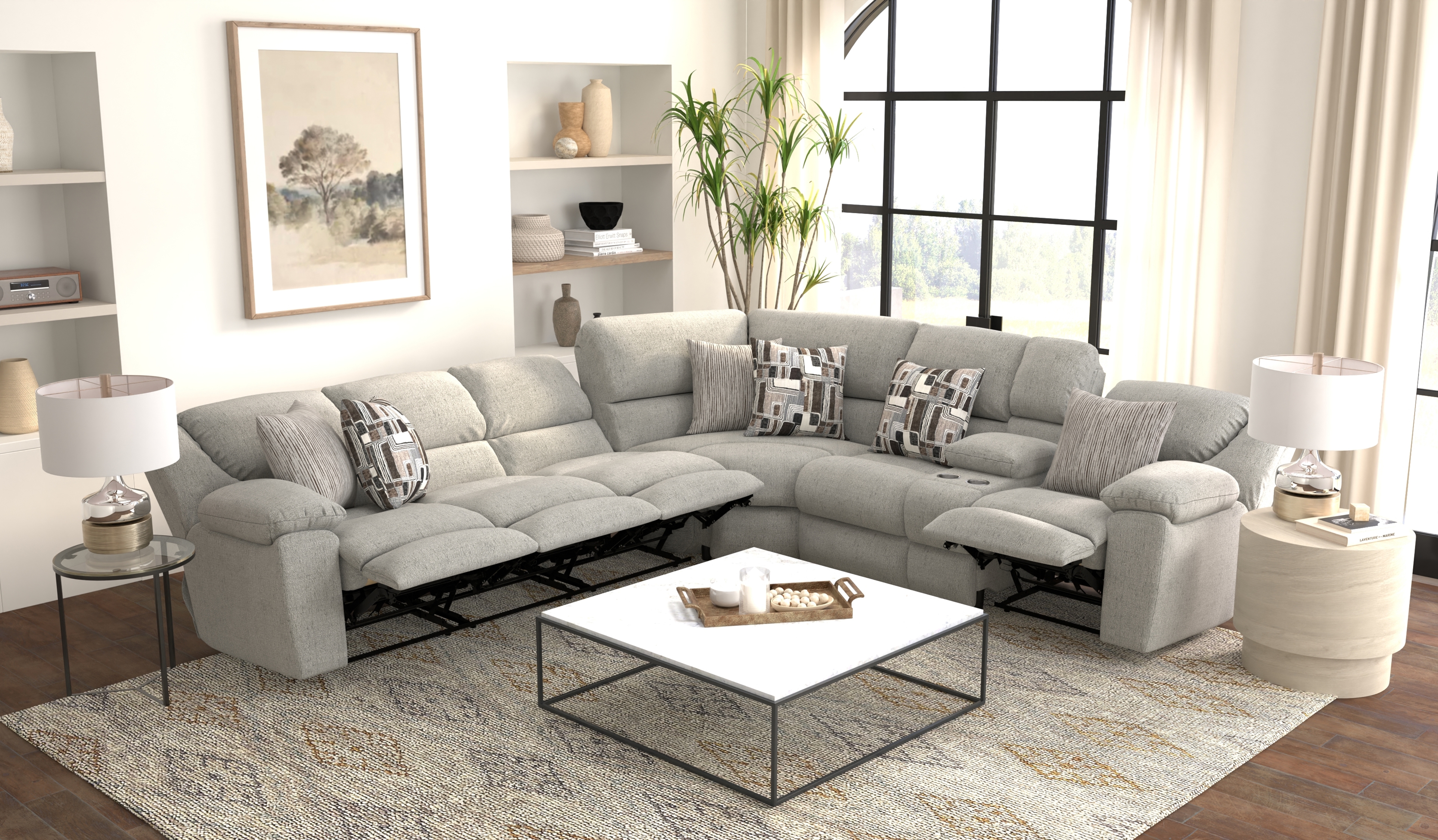 Catnapper Quinn 3-Piece Reclining Sectional Sofa