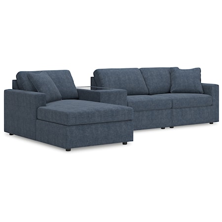 4-Piece Sectional With Chaise