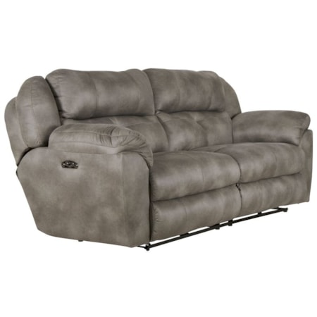 Power Headrest Lay Flat Reclining Sofa