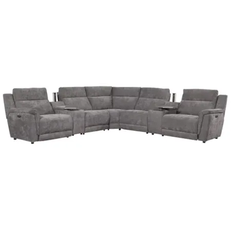 6-Piece Dual Power Sectional