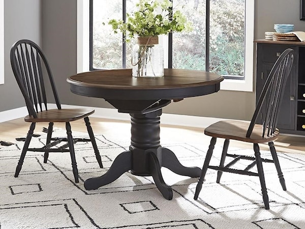 Pedestal Table and Chair Set