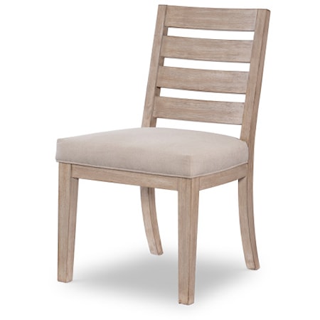 Contemporary Wood Back Side Chair