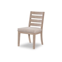 Contemporary Wood Back Side Chair