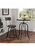 Modway Procure Rustic Wood Bar Stool