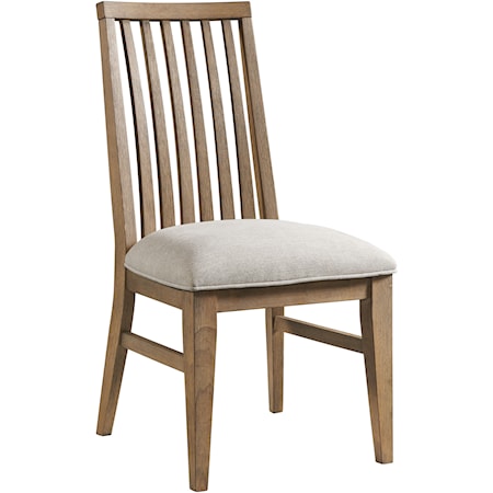 Mid-Century Modern Slat Back Side Chair
