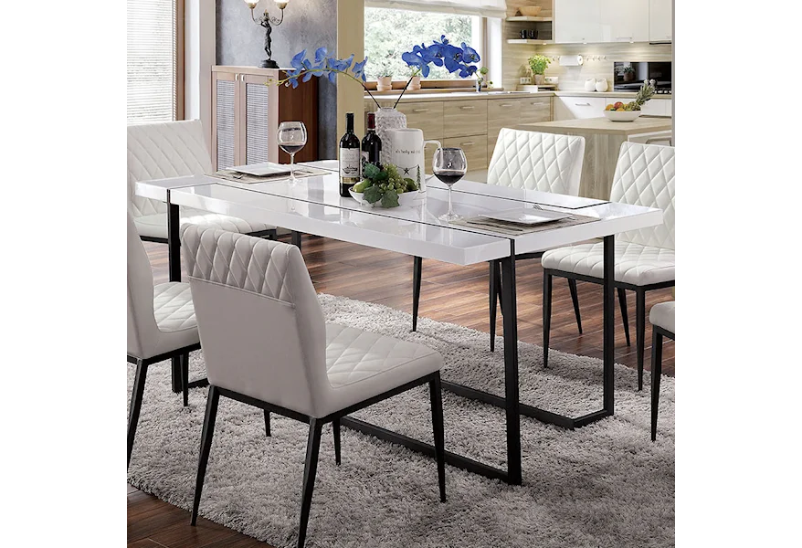 Alisha Dining Table by Furniture of America at Dream Home Interiors