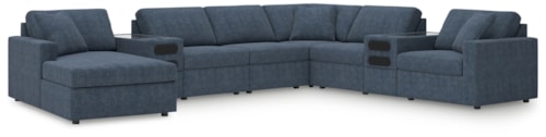 8-Piece Sectional With Audio System And Chaise