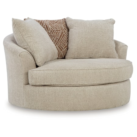Oversized Swivel Accent Chair