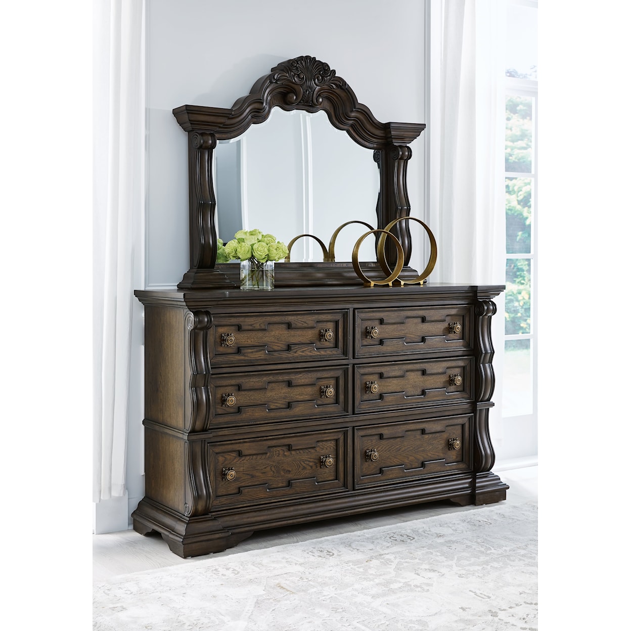 Signature Design by Ashley Furniture Maylee Dresser and Mirror