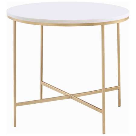 Ellison Marble Top Side End Table and