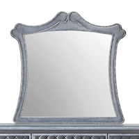 Glam Dresser Mirror with Nail Head Trim