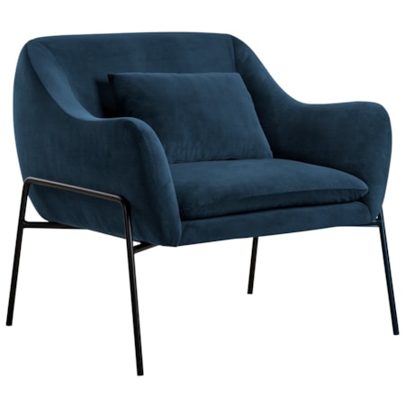 Accent Chair with Throw Pillow