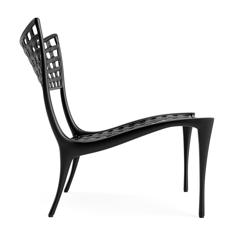 Classic Cast Aluminum Armless Lounge Chair