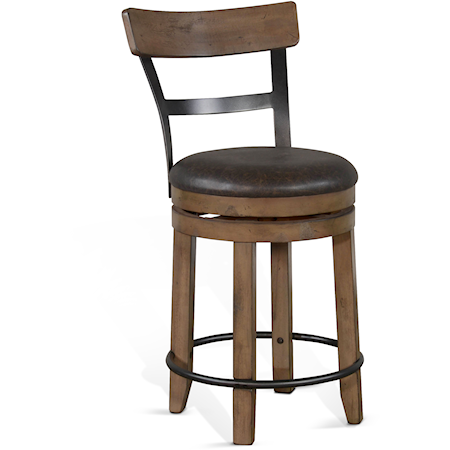 Swivel Stool with Back