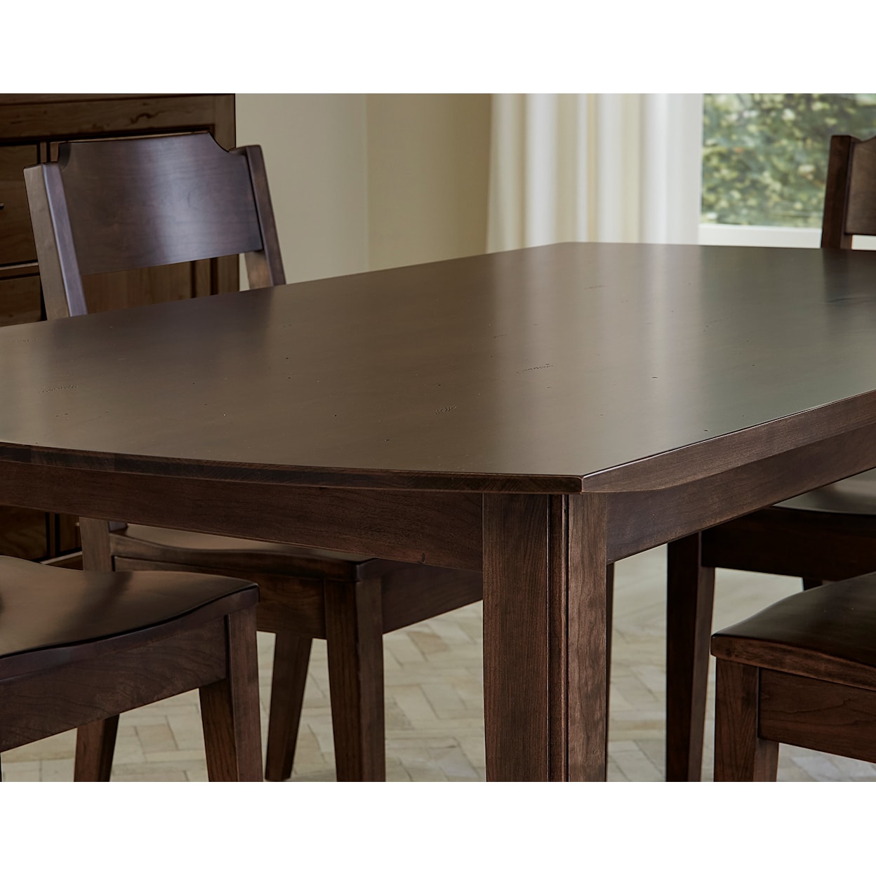 Vaughan Bassett Crafted Cherry - Dark Rectangular Surfboard Table