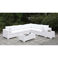 L-Sectional + Coffee Table + End Table