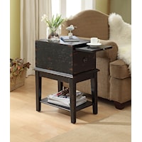 Transitional 1-Drawer End Table