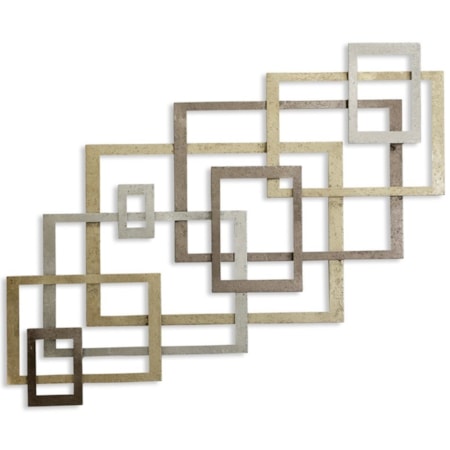 Modern Port 9 Metal Wall Sculpture