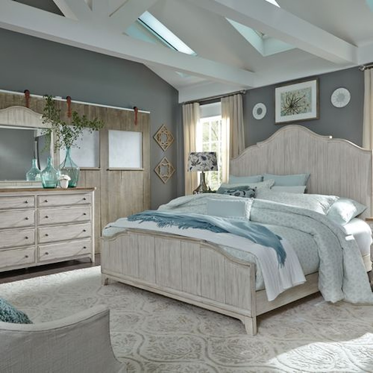 Liberty Furniture Farmhouse Reimagined California King Bedroom Group