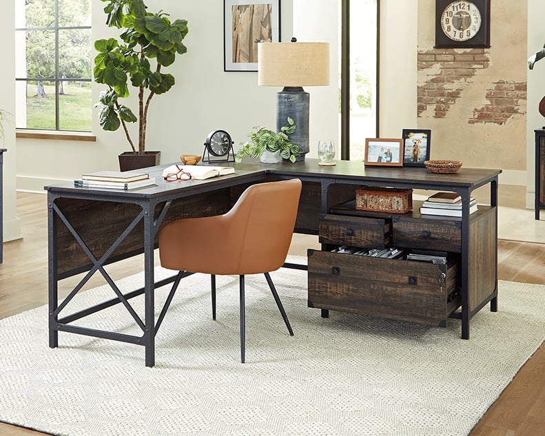 Steel River L-Shaped Desk