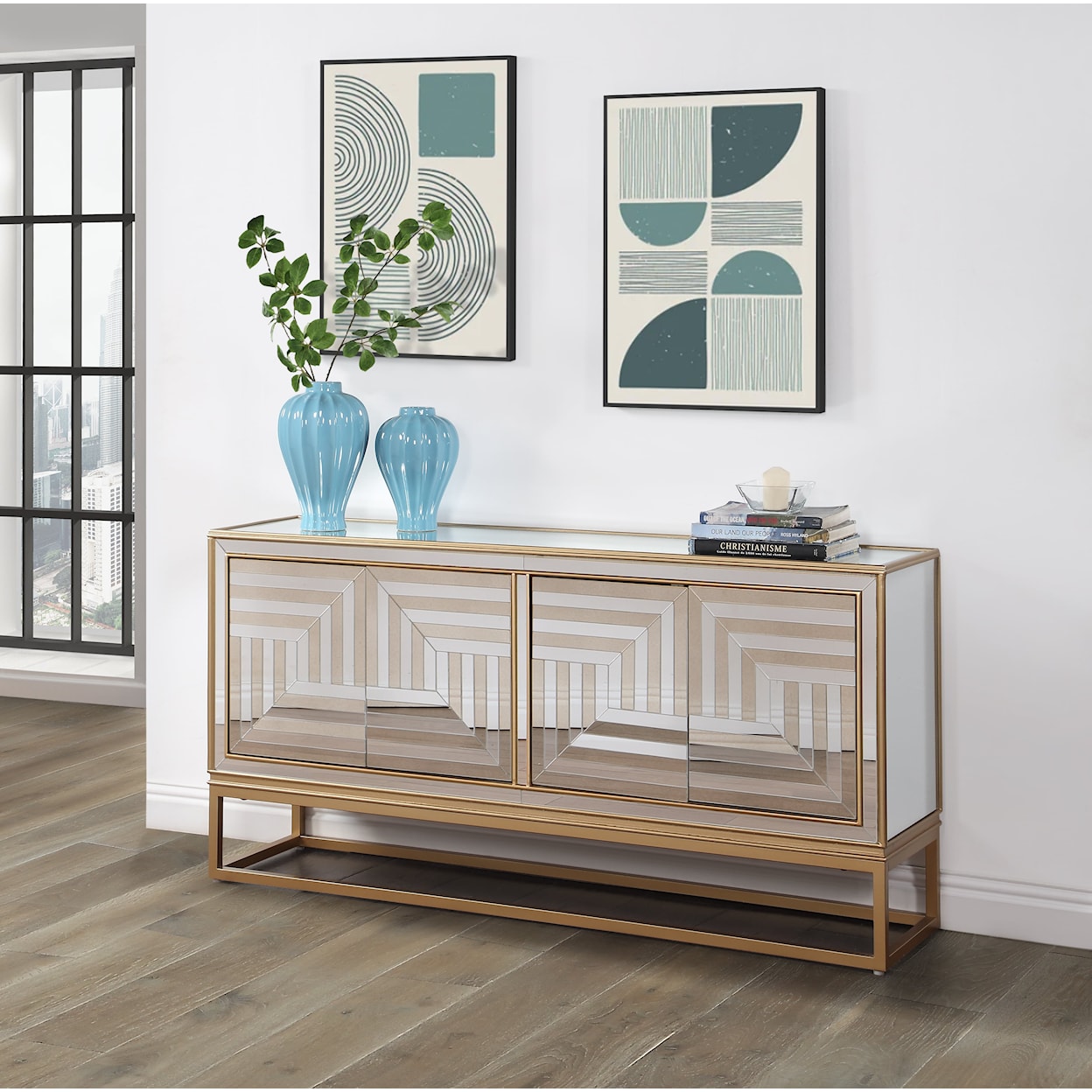 C2C Coast to Coast Imports Four Door Credenza