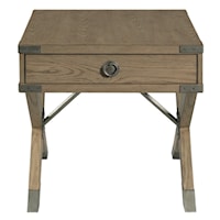 Rustic 1-Drawer End Table