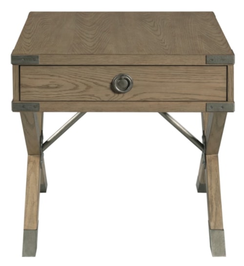Rustic 1-Drawer End Table