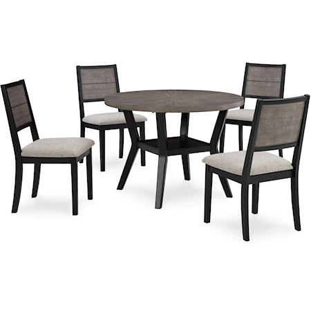 Dining Table And 4 Chairs (Set Of 5)