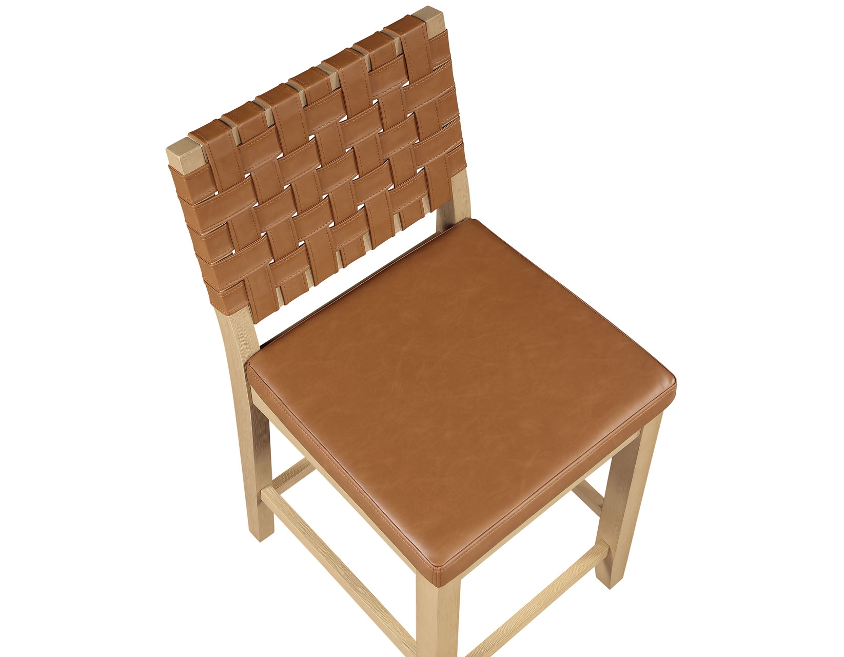 Steve Silver Reid Upholstered Webbed-Back Counter Chair