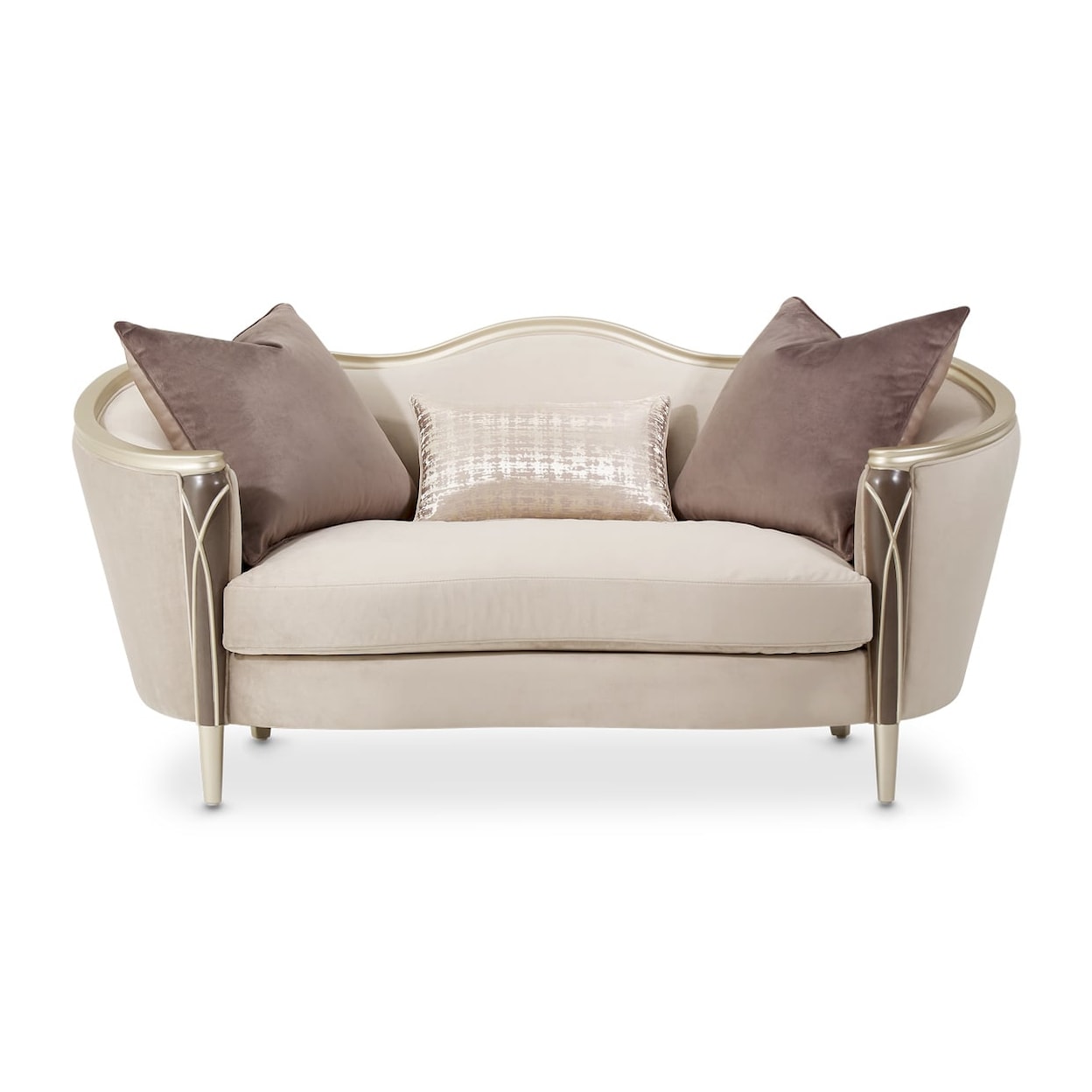 Michael Amini Villa Cherie Glam Loveseat