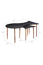 Zuo Nida/Norden Collection Transitional Coffee Table Set