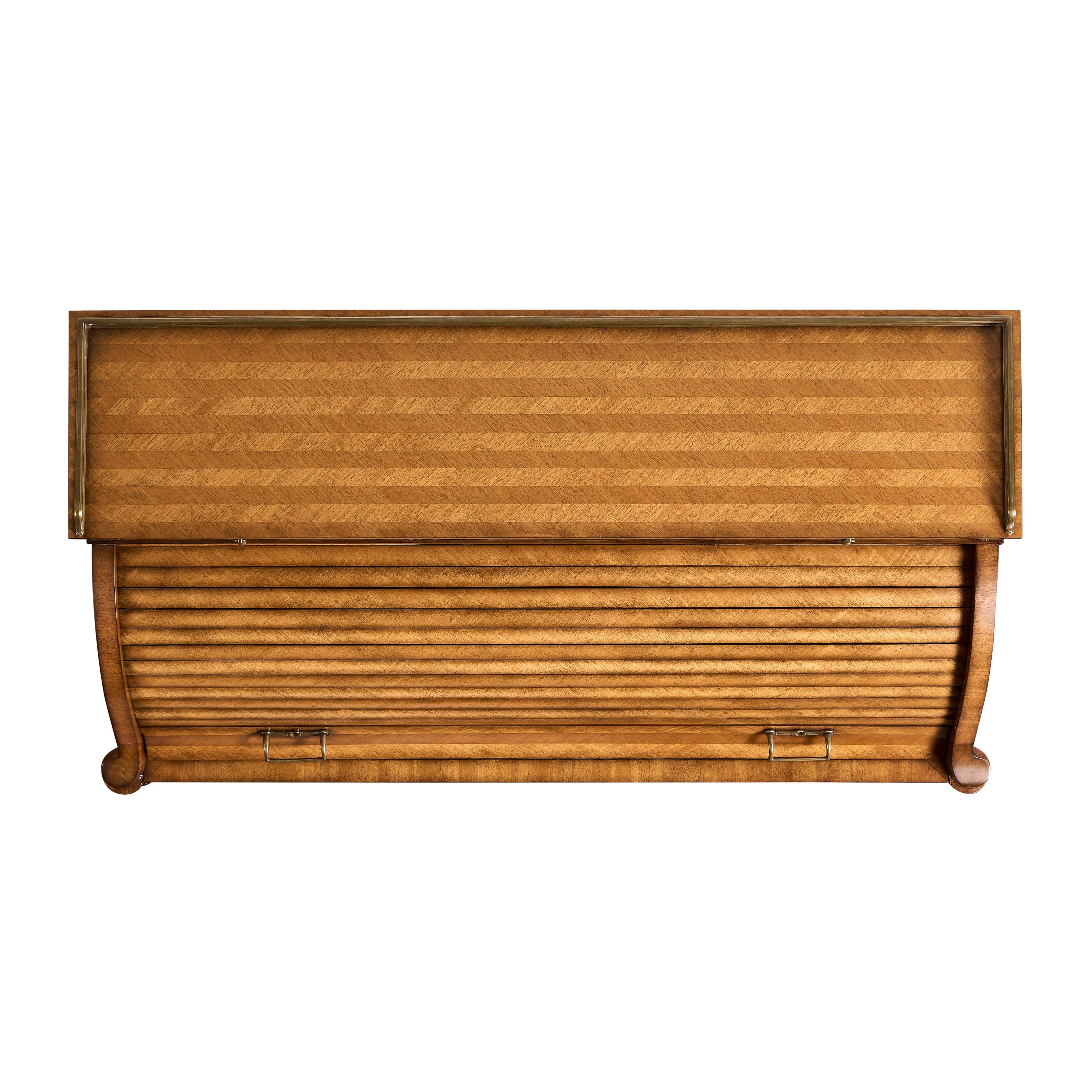 Jonathan Charles JC Traditional Satinwood Roll Top Desk