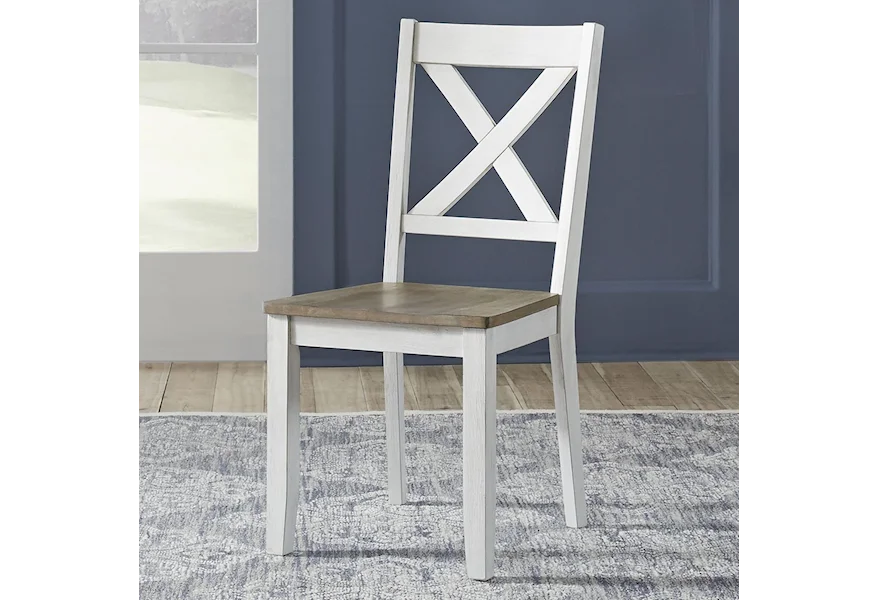 Lakeshore X-Back Side Chair by Liberty Furniture at Esprit Decor Home Furnishings